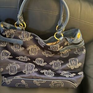 Dooney & Bourke Black and Gold Shoulder Bag